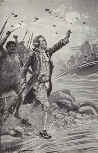 Der tödliche Kampf mit den Eingeborenen von Owhyee von Paul Hardy