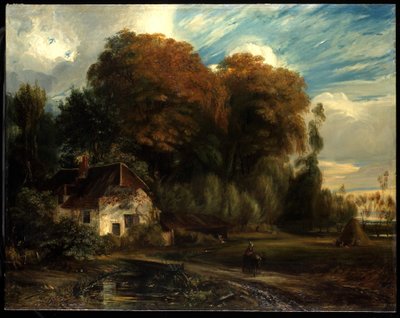 Hausmeisterhäuschen im Wald von Compiègne, 1826 von Paul Huet