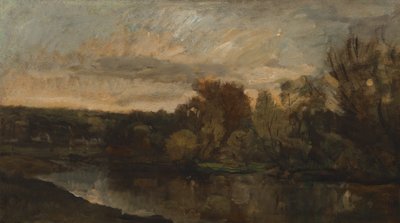 Le Bas Meudon (Eine Kurve der Seine bei Paris) von Paul Huet