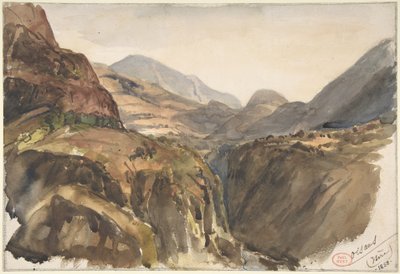 Bergblick bei Oisans (Isère) von Paul Huet
