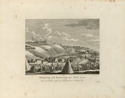 Belagerung und Einnahme der Stadt Lyon: 9. Oktober 1793, 1816-1818 von Paul Jacob Laminit