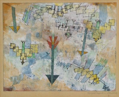 Vögel stürzen herab und Pfeile von Paul Klee