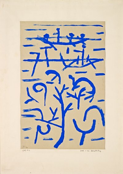 Boote in der Überflutung, 1937 von Paul Klee