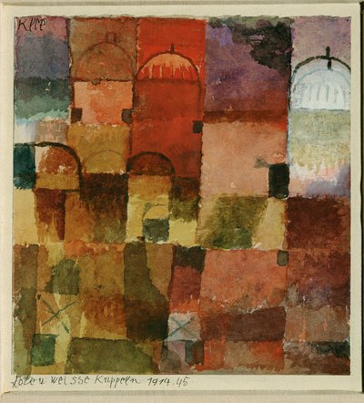 Rote und weiße Kuppeln von Paul Klee