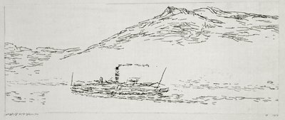 Dampfschiff auf dem Thunersee von Paul Klee