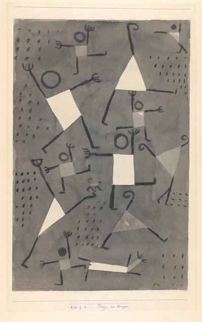 Tänze vor Angst, 1938 von Paul Klee