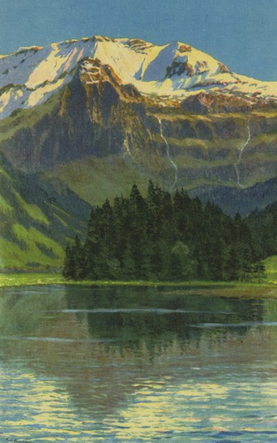Schweizer Kurorte: Lenk i S, Lenksee und Wildstrubel von Paul Kutscha