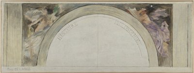 Skizze für die Eingangshalle des Hôtel de Ville de Paris: Geschichte und Philosophie von Paul Louis Delance