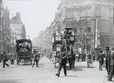 Ludgate Circus, London, vorbereitet für das Jubiläum der Königin, 1897 von Paul Martin