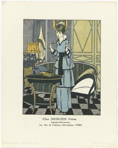 Gazette du Bon Ton, 1914 - Nr. 1: Bei MERCIER Frères / Tapezierer - Dekorateure von Paul Méras