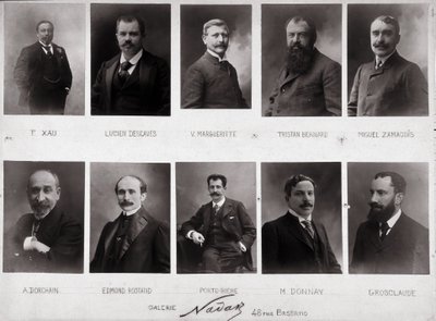 Zehn Porträts von Paul Nadar (s/w Foto) von Paul Nadar