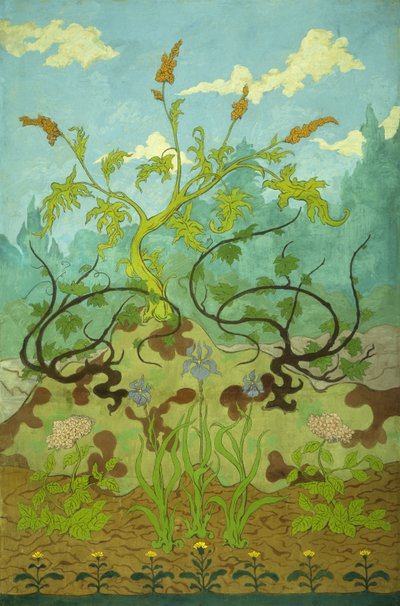 Goldrute und violette Schwertlilien, 1899 von Paul Elie Ranson