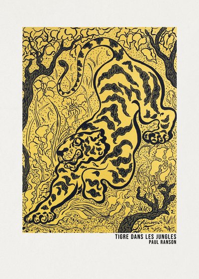 Tiger in den Dschungeln Poster von Paul Ranson