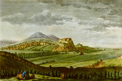 Edinburgh vom Westen, zur Zeit von David Hume, ca. 1750, 1943 von Paul Sandby