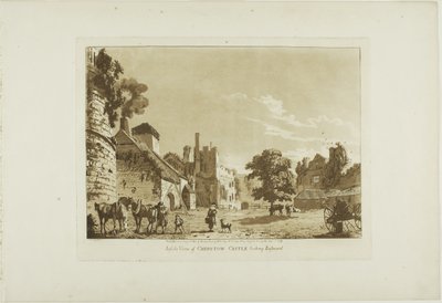 Innenansicht von Chepstow Castle Blick nach Osten, Tafel fünf aus Zwölf Ansichten in Wales von Paul Sandby