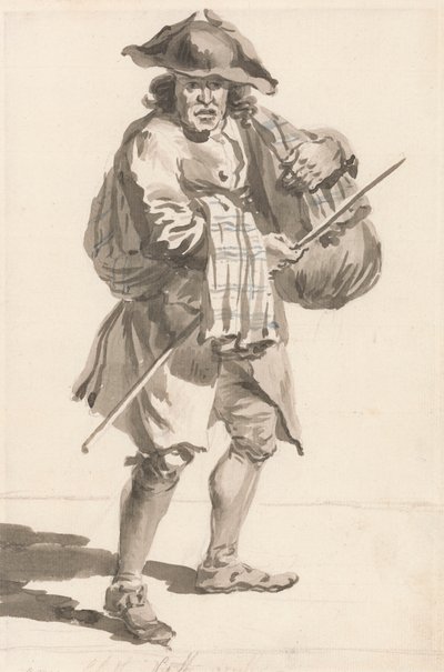 Londoner Rufe: Ein Mann mit einem Bündel, alte Kleider von Paul Sandby