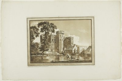 Das Südtor von Cardiff Castle in Glamorgan Shire, aus Zwölf Ansichten in Aquatinta von Zeichnungen vor Ort in Südwales von Paul Sandby