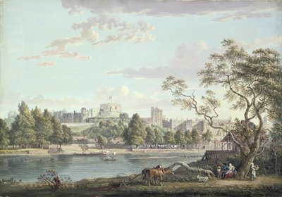 Schloss Windsor, von der anderen Seite der Themse von Paul Sandby