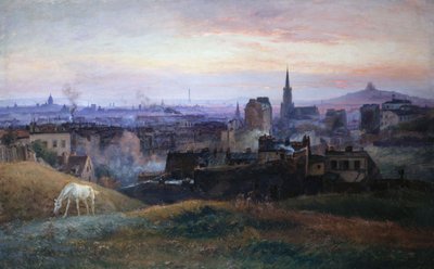 Panoramablick auf Paris, gesehen von Ménilmontant von Paul Schaan
