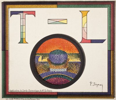 Anwendung des chromatischen Kreises von Herrn Charles Henry von Paul Signac