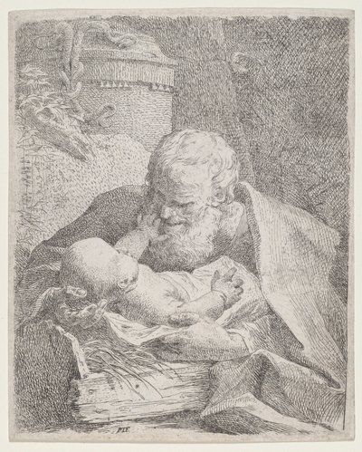 Sankt Josef mit dem Christkind von Paul Troger