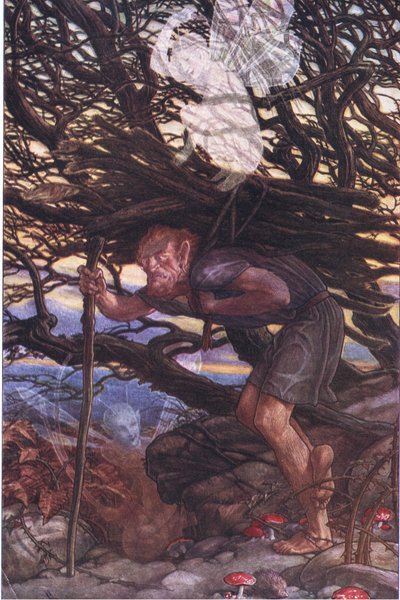 Und doch muss ich fluchen, Illustration aus Der Sturm, 1908 von Paul Vincent Woodroffe