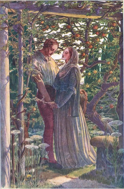 Schöne Begegnung der seltensten Zuneigungen, Illustration aus Der Sturm, 1908 von Paul Vincent Woodroffe