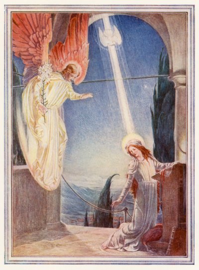 Die Botschaft des Engels an Maria von Paul Vincent Woodroffe