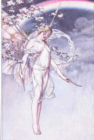 Die Königin des Himmels, deren wässriger Bogen und ich, Illustration aus Der Sturm, 1908 von Paul Vincent Woodroffe