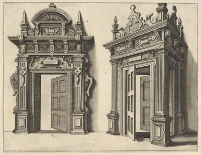 Zwei Holzportale von Paul Vredeman de Vries