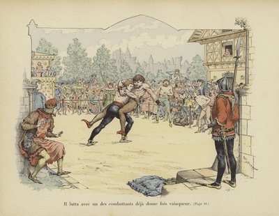 Er rang mit einem der Kämpfer, der bereits zwölfmal gewonnen hatte von Paul de Semant