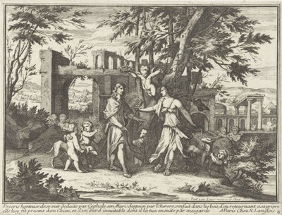 Procris und der verkleidete Cephalus von Paul van Somer (II)
