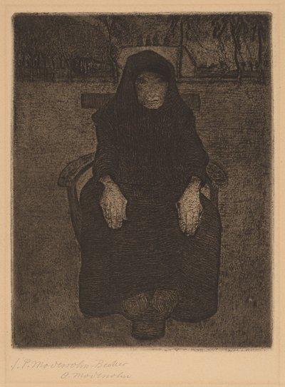 Sitzende alte Frau von Paula Modersohn Becker
