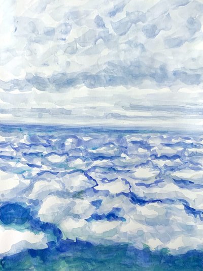 Über dem blauen Ozean von Pauline Wegman | Key and Sea Creative