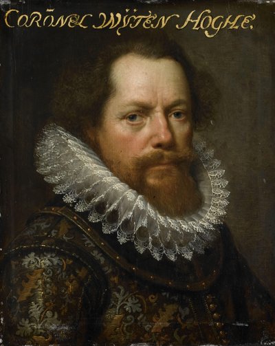 Porträt von Anthonie van Utenhove, Herr von Rijnesteyn, Oberst in der Armee und Gouverneur von Ostende von Paulus Moreelse (workshop of)