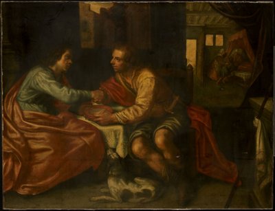 Esau verkauft sein Erstgeburtsrecht von Paulus Moreelse