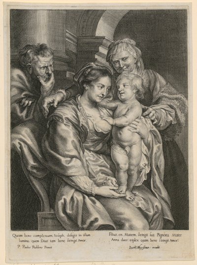 Heilige Familie mit Anna von Paulus Pontius
