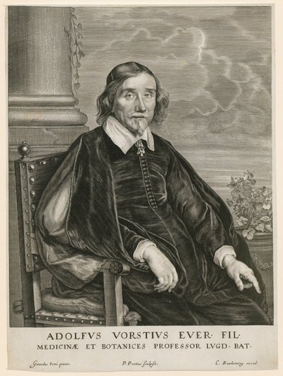 Porträt von Adolph Vorst, Professor in Leiden von Paulus Pontius