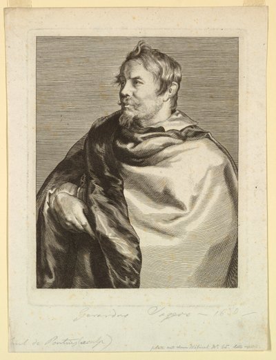 Porträt von Gerard Seghers, aus den Icones Principum Virorum von Paulus Pontius