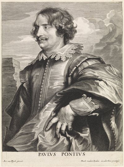 Porträt des Graveurs Paulus Pontius von Paulus Pontius
