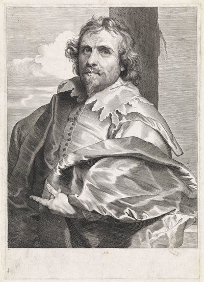 Porträt des Malers Daniël Mijtens (I) von Paulus Pontius