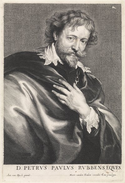 Porträt des Malers Peter Paul Rubens von Paulus Pontius