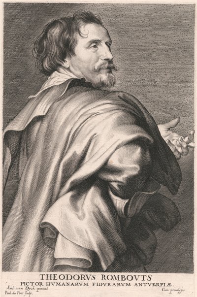 Theodorus Rombouts, Pictor Humanarum Figurarum Antwerpen von Paulus Pontius