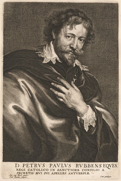 Peter Paul Rubens von Paulus Pontius after Sir Anthony van Dyck