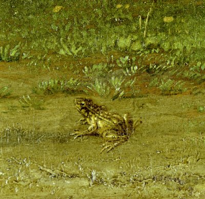 Kröte, Detail eines Landsmanns mit seiner Herde, 1648 von Paulus Potter
