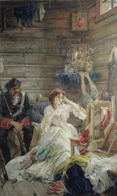 Lady Maria Hamilton vor der Hinrichtung, 26. März 1799 von Pavel Alexandrovich Svedomsky