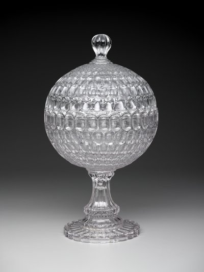 „Argus“-Deckelkompott, ca. 1855-75 von Pears and Co. Pittsburgh Bakewell