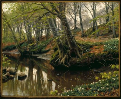 Frühlingstag am Waldesrand von Peder Monsted