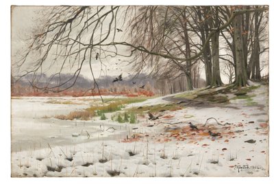 Verschneite Landschaft von Peder Monsted