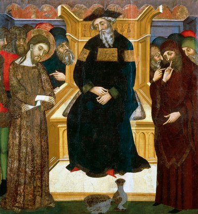 Christus vor Pilatus, von Pedro Serra oder Pere Serra von Pedro Serra